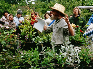 Doug mentoring a group on plant care